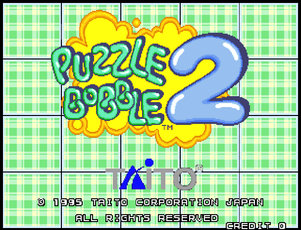 Puzzle Bobble 2 (Ver 2.3O 1995+07+31) Title Screen